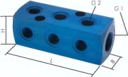 Verteilerblock 2 x G 1/4