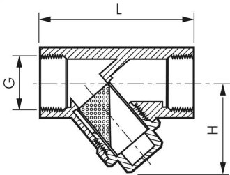 [Edelstahl-Schmutzfänger, PN 40