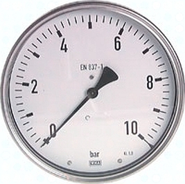 [Manometer waagerecht Ø 160 mm