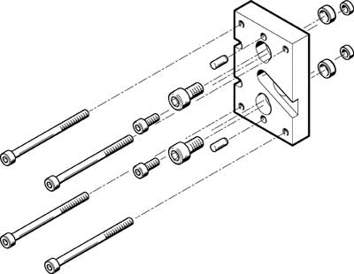 F537173 HAPG-SD2-23 kit d'adaptation Pic1