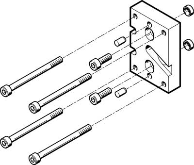 F537181 HAPG-SD2-25 kit d'adaptation Pic1