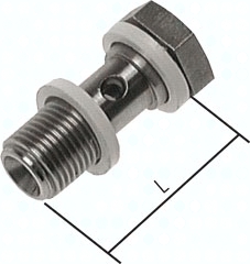 H300.2601 Hohlschraube, 1-fach G 3/8