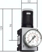 FUTURA Druckregler,G 3/8'' 0,5