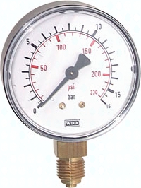 H303.0334 Manometer senkrecht ST/Ms, 40m Pic1