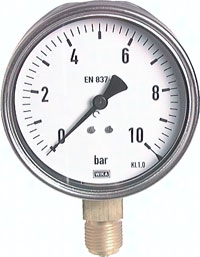 H303.0373 Manometer senkrecht (CrNi/Ms), Pic1