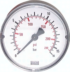 H303.1007 Manometer waagerecht (ST/Ms), Pic1